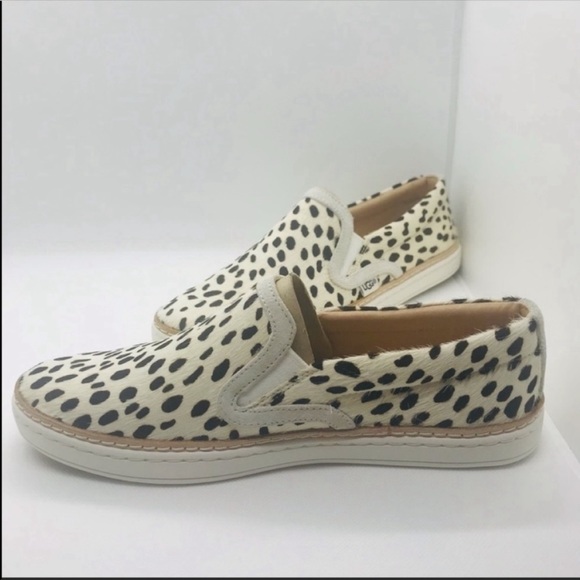 UGG SOLEDA GENUINE CALF HAIR SLIP-ON SNEAKERS - Picture 6 of 11